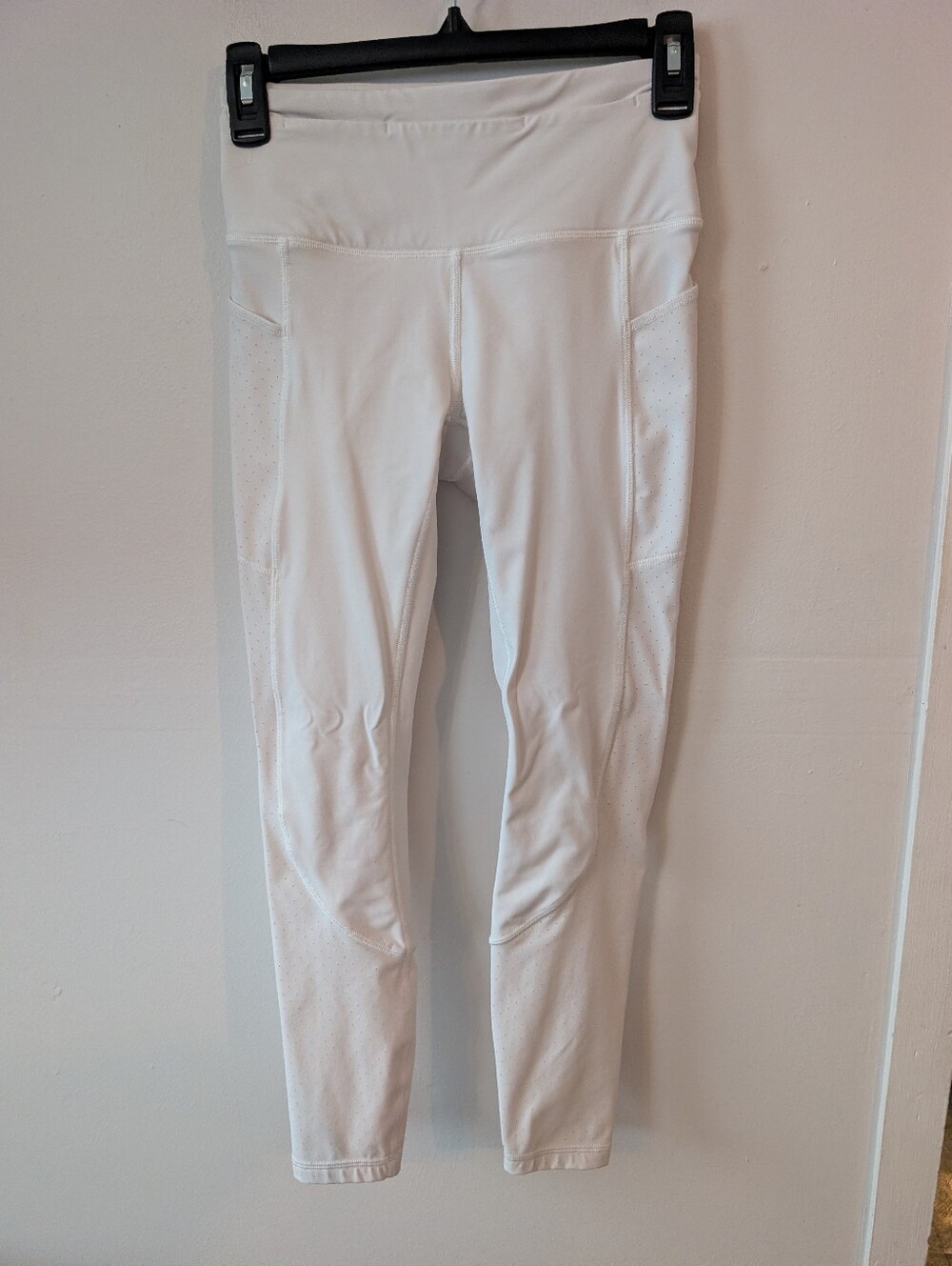 Lululemon Mind Over Miles White Leggings With Pockets Size 4 - Picture 5 of 9